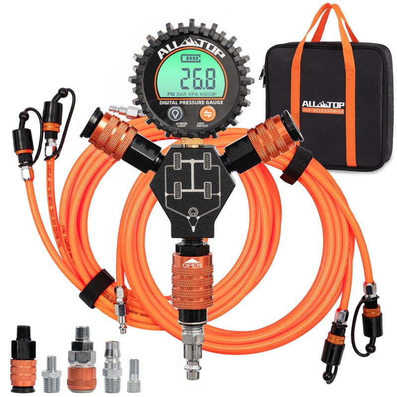 ALL-TOP 4-tire inflation and deflation system with digital gauge