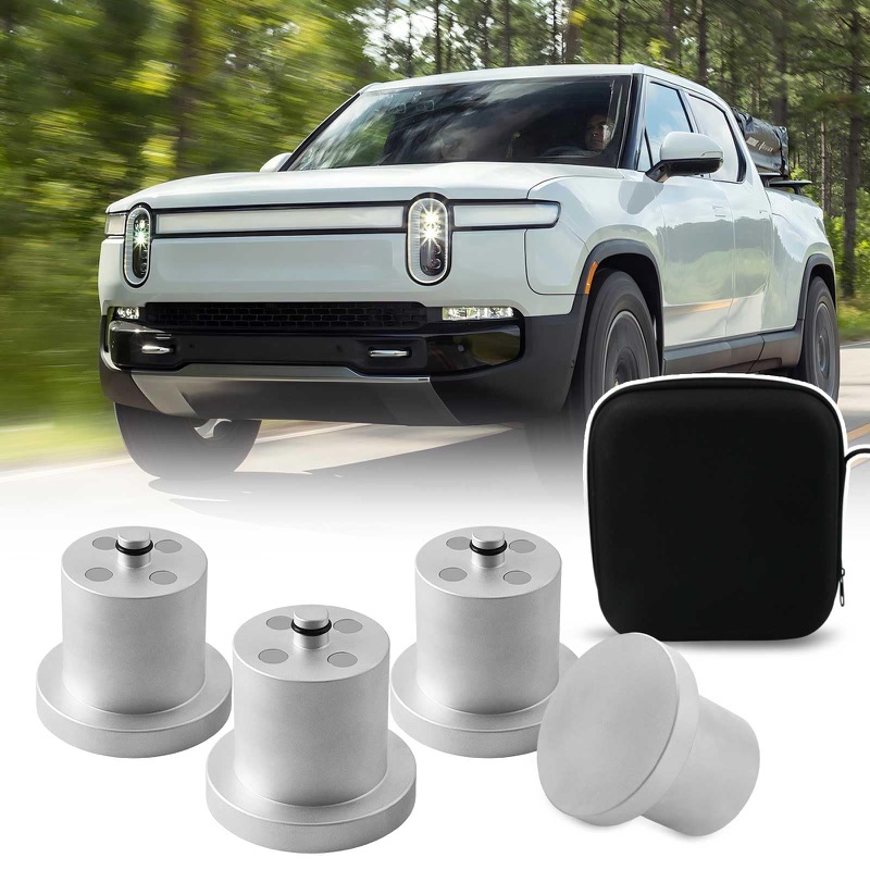 Magnetic jack puck lifting pads for Rivian R1T and R1S, 4 pack