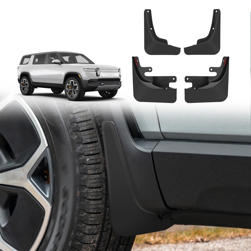 BestEvMod no-drill mud flaps for Rivian R1S