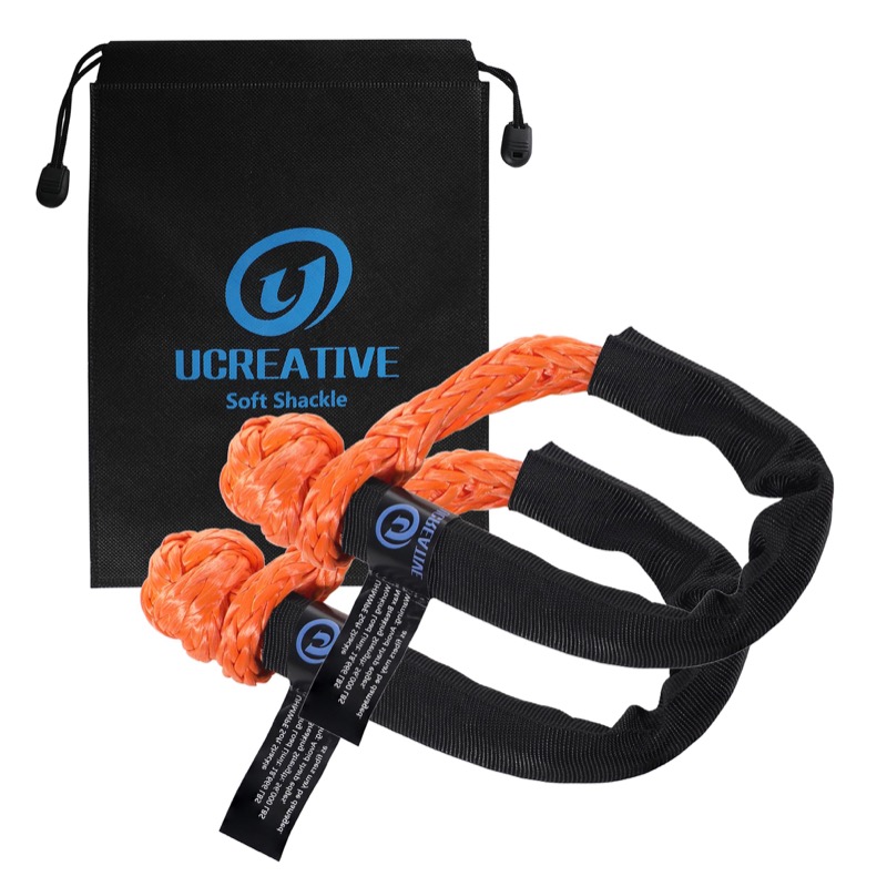 Synthetic soft shackles rated to 56,000 pounds